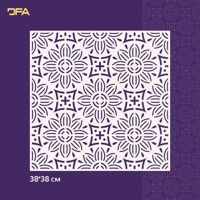 Трафарет DFA Квадратный узор для штукатурки и краски 0,3-1мм (K00102) K00102 фото