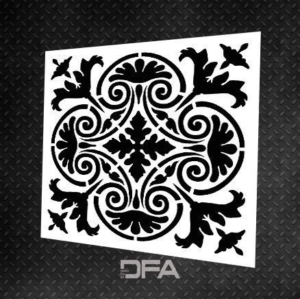 Набор для декора стен под штукатурку и краску 3 Трафареты DFA (Квадратный узор 36 + Круглый узор 67) 0.3-1 мм (N00003) N00003 фото