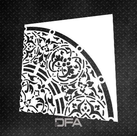 Набор для декора стен под штукатурку и краску 3 Трафареты DFA (Квадратный узор 36 + Круглый узор 67) 0.3-1 мм (N00003) N00003 фото