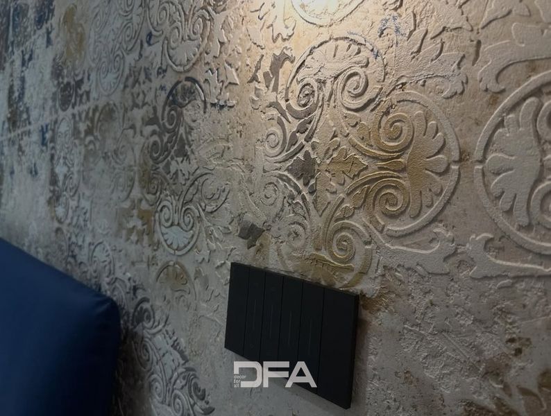 Набор для декора стен под штукатурку и краску 3 Трафареты DFA (Квадратный узор 36 + Круглый узор 67) 0.3-1 мм (N00003) N00003 фото