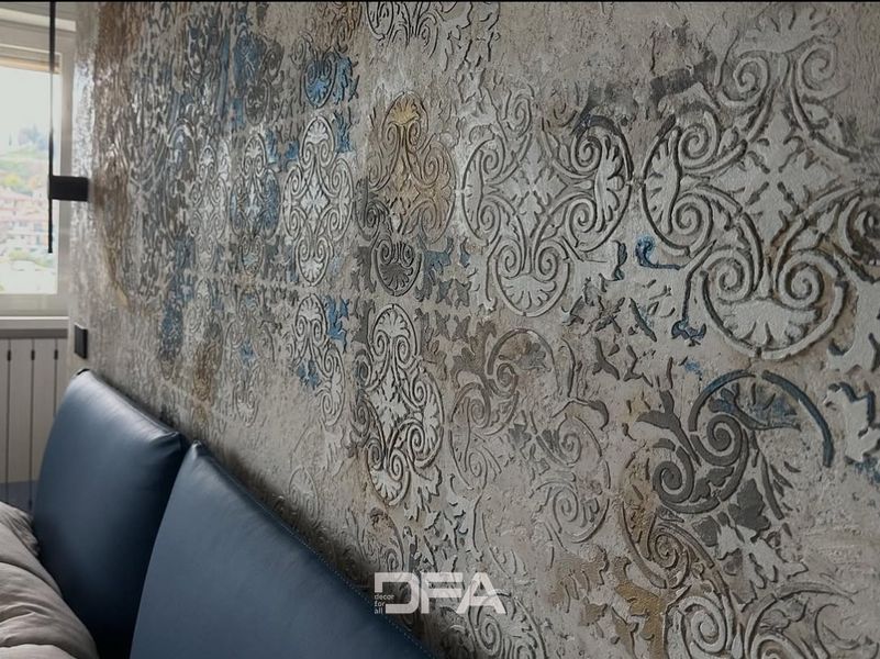 Набор для декора стен под штукатурку и краску 3 Трафареты DFA (Квадратный узор 36 + Круглый узор 67) 0.3-1 мм (N00003) N00003 фото