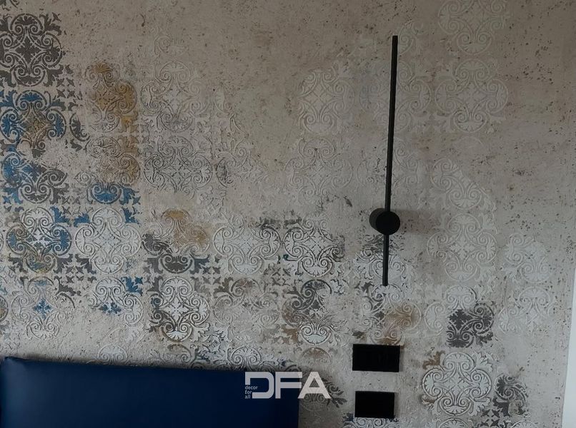 Набор для декора стен под штукатурку и краску 3 Трафареты DFA (Квадратный узор 36 + Круглый узор 67) 0.3-1 мм (N00003) N00003 фото