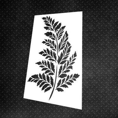 Трафарет DFA багаторазовий Природа листок Папороть для штукатурки та фарби 0,3-1мм (Р00097) P00097 фото
