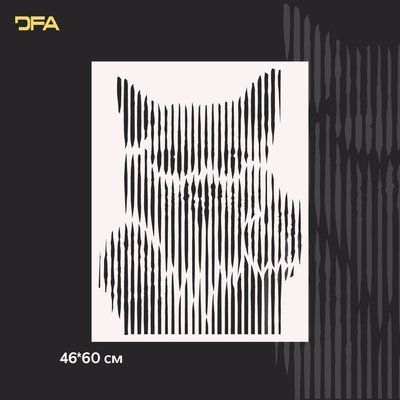 Трафарет Кошеня DFA тварини для стін для штукатурки та фарби 0,3-1мм (J00041) J00041 фото