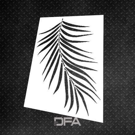 Трафарет DFA для декору Природа Пальмовий листок для штукатурки та фарби 0,3-1мм (Р00100) P00100 фото