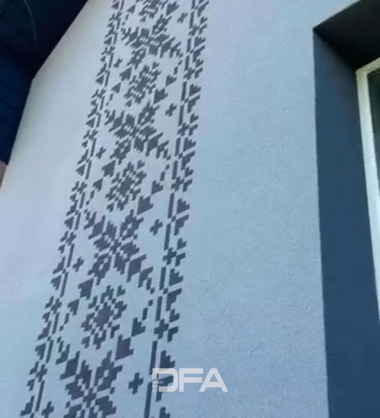 Вишиванка на фасаді: трафарет DFA для декоративного оздоблення екстер&rsquo;єру 0.3-1 мм (Z00065-d) Z00065-d фото