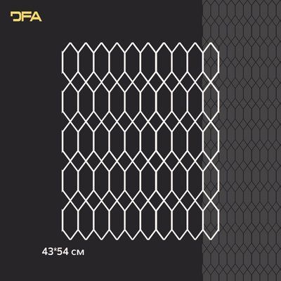 Трафарет DFA багаторазовий для декоративної штукатурки та фарби Східний візерунок 0,3-1мм (V00054) V00054 фото