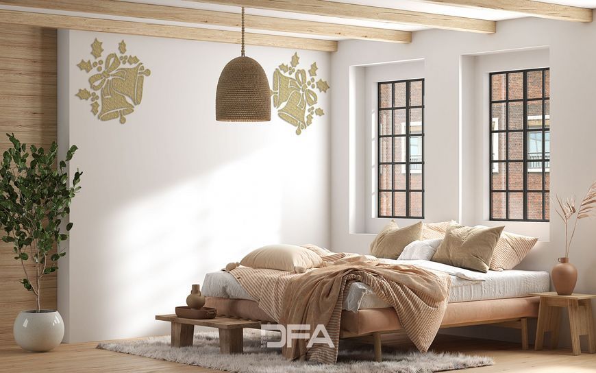 Трафарет DFA багаторазовий для штукатурки та фарби 0,3-1мм Дзвіночки (E00027) E00027 фото
