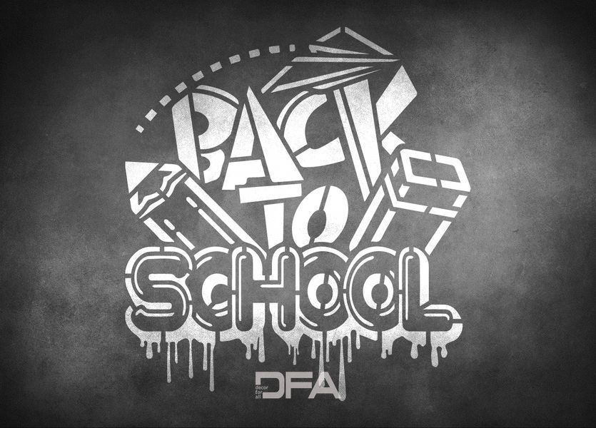 Трафарет DFA &laquo;Back to School&raquo; &ndash; легко створюйте веселий і навчальний декор 0.3-1 мм (E00079) E00079 фото