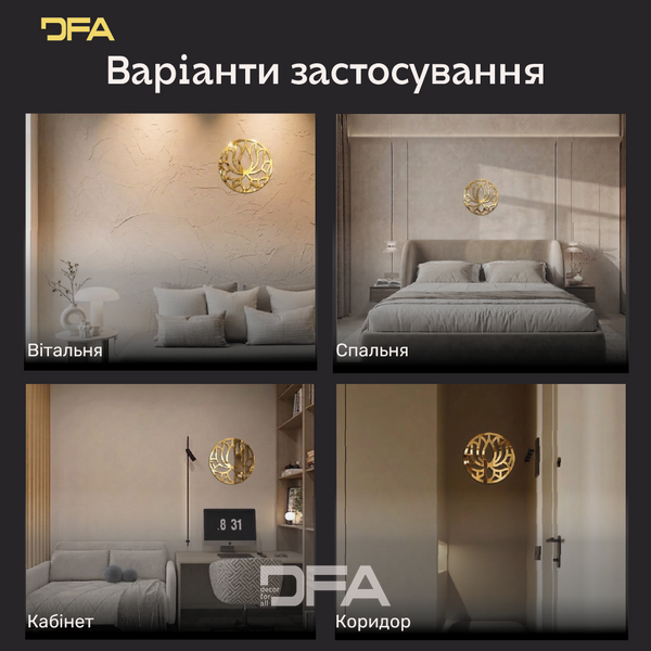 Дизайнерский декор Круг Лотос: утонченный блеск и совершенство форм (YA00059) YA00059-G фото