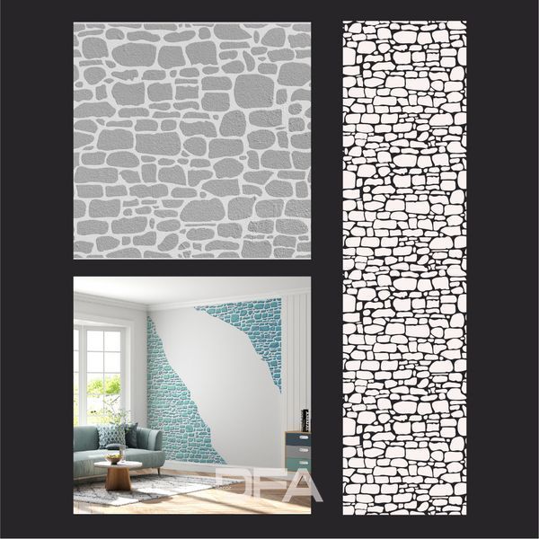 Трафарет DFA Кам'яна кладка: Економічне рішення для красивого фасаду 1 мм (F00015) F00015 фото