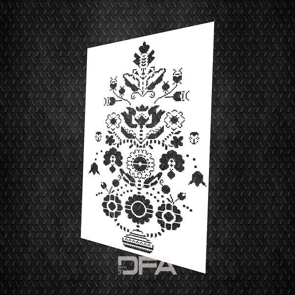 Етно Трафарет DFA Вишиванка для штукатурки та фарби 0.3-1мм (Z00036) Z00036 фото