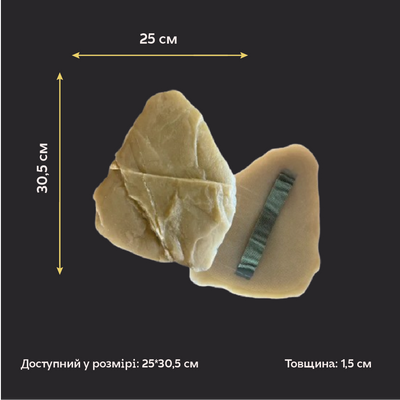Силіконова матриця/відтиск для декору DFA Сланец закарпатский 2 з ручкою, товщина 15 мм (W00047) W00047 фото