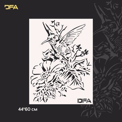 Трафарет Пташка DFA тварини для стін для штукатурки та фарби 0,3-1мм (J00044) J00044 фото