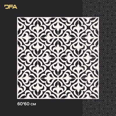Трафарет DFA багаторазовий для декоративної штукатурки та фарби Східний візерунок 0,3-1мм (V00061) V00061 фото