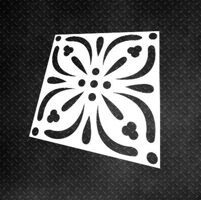 Многоразовый трафарет для декора DFA квадратный узор, для шпатлевки и краски, 0,3-1мм (K00048) K00048 фото