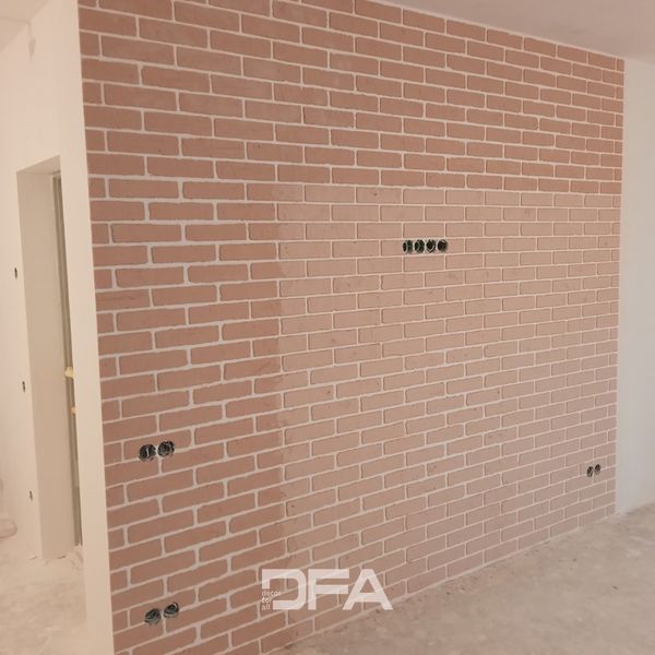 DFA Трафарет Фасадні Цеглини багаторазовий для декоративної штукатурки 1мм 39*78 6х25 + в подарунок цегла 25х6,5 (F00001) F00001 фото