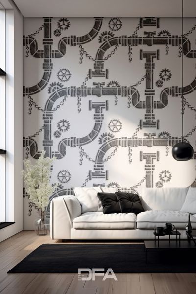 Трафарет DFA багаторазовий для декоративної штукатурки Loft 23 (L00031) L00031 фото