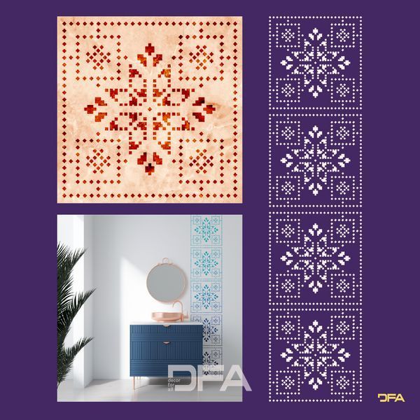 Трафарет DFA Вишиванка для штукатурки та фарби 0.3-1мм (Z00061) ZS00061 фото