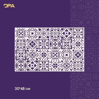 Трафарет DFA Квадратный узор для штукатурки и краски 0,3-1мм (K00110) K00110 фото