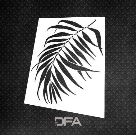 Трафарет DFA для декору Природа Пальмовий листок для штукатурки та фарби 0,3-1мм (Р00101) PS00101 фото
