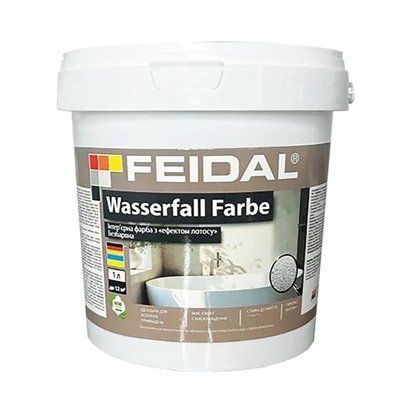 Безбарвна інтер&rsquo;єрна фарба Feidal Wasserfall Farbe &ndash; чисті та стійкі стіни завдяки ефекту лотоса 4820276141988 фото