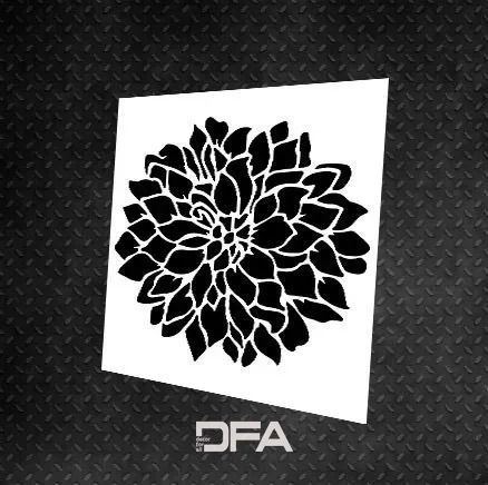 Ніжний квітковий декор для стін &ndash; трафарет DFA Природа Квітка 0.3-1 мм (P00072-d) P00072-d фото